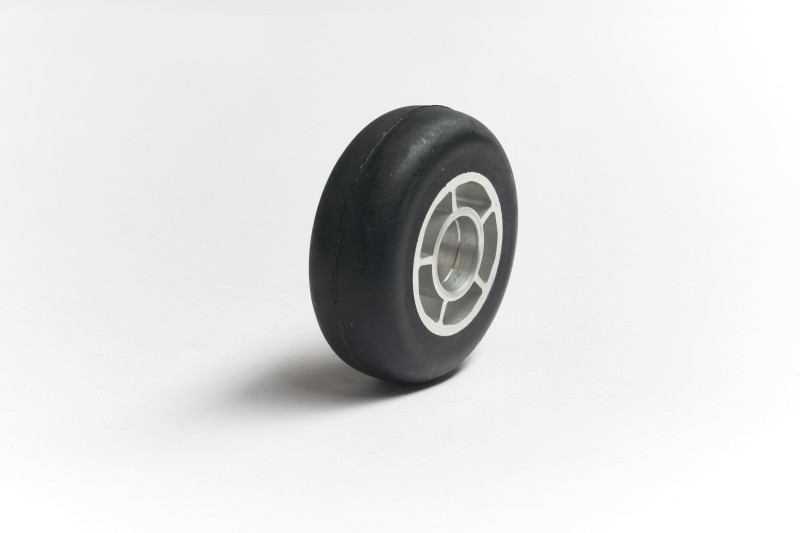 Bild, Skiroller Rolle (Skating) aus Gummi mit Aluminium Felge