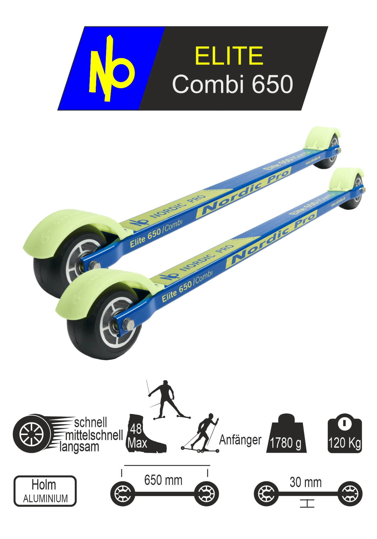 Machine De Ski NordicTrack Achiever – Cadre Arrière + Kick Pad + Roue – Occasion