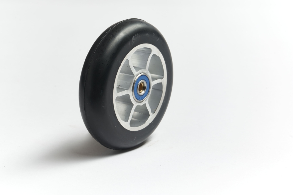 Bild, Skiroller Rolle (Skating) aus Gummi mit Aluminium Felge + Kugellager