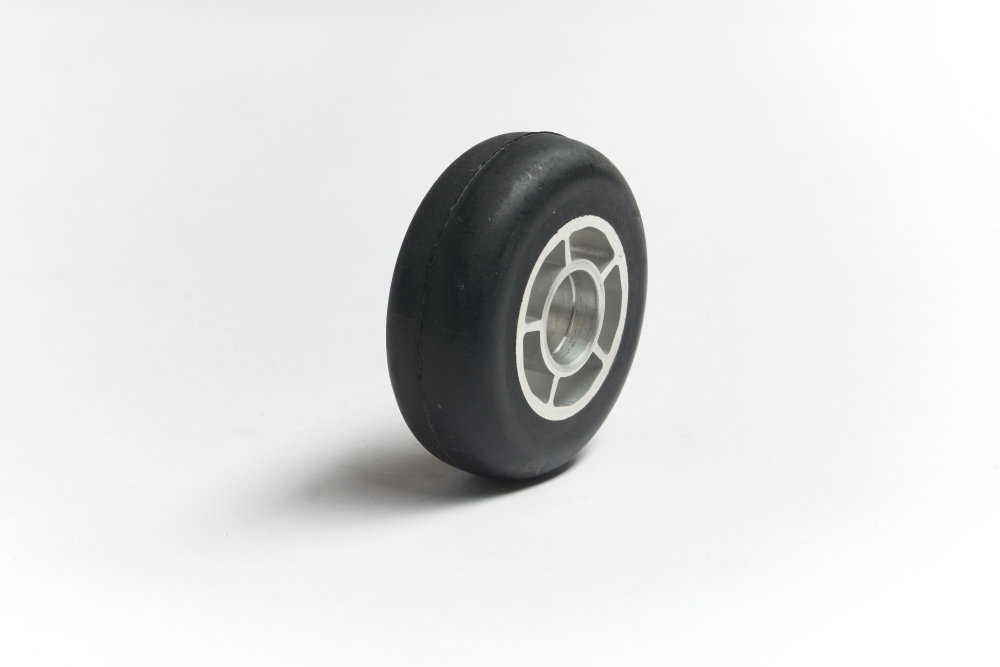 Bild, Skiroller Rolle (Skating) aus Gummi mit Aluminium Felge