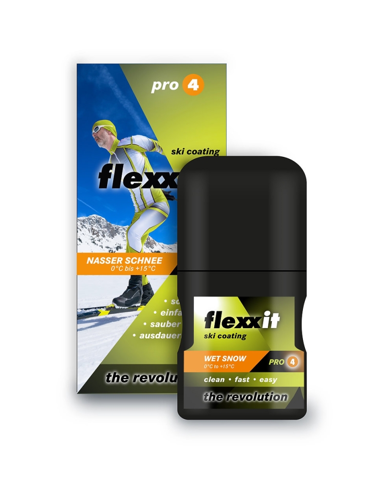 FLEXXIT profesional Ski Coating PRO4 - Nasser Schnee 0°C bis +15°C. - Kopie