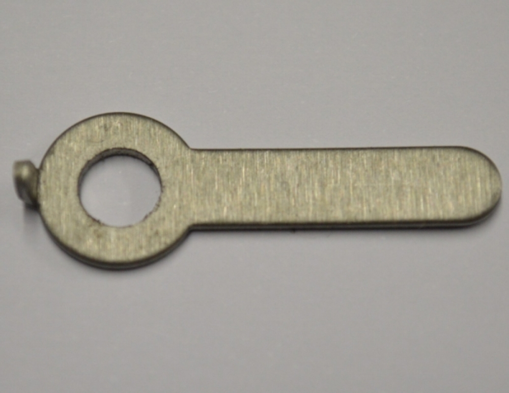 Bild, Edelstahl Hebel mit Lochbohrung